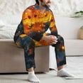 thumbnail image 7 of Goofa Glowing Mushroom In Forest for 2-piece Loungewear Set Men’s Sleepwear Set Soft PJs Cozy loungewear Comfy Sleep Set Winter Pajamas-Small, 7 of 7