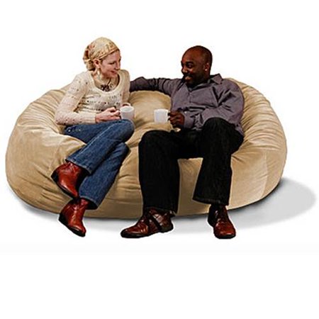 Jaxx 6 ft. Camel Microsuede Foam Lounger