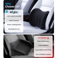 thumbnail image 5 of Wigoo 2026 Lumbar Support Pillow for Car [Ergonomic Design, Pressure Relief] Back Cushion for Driving Seat, Back Support Pillow for Car-Office Chair, Fits All Vehicles (Black 1-Pack), 5 of 9