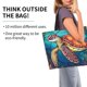 thumbnail image 2 of Fotbe Sea Turtle in Coral Bolsa Tote Estética de Lona con Estampado para Mujer - Bolsa Reutilizable de Hombro Casual para Vacaciones, Compras, Trabajo y Gimnasio, 2 of 8