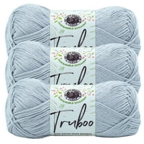 Lion Brand Yarn Truboo Silver Yarn 3 Pack