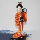 thumbnail image 3 of Muñeca de geisha japonesa pulgadas con trajes de kimono naranja sosteniendo un tambor juguetes coleccionables para exhibición en el hogar Zulema Muñeca japonesa kimono, 3 of 7