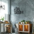 thumbnail image 2 of Tubibu Live Laugh Love metal wall art Metal Wall Word Sculpture, Wall Decor Wall Art (15.75" x 19.25"), 2 of 7