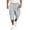 Blue, variant on Men's Plaid Capri Cargo Pants Daily Street Check Pattern Breathable Woven Fabric Big Side Cargo Pockets Athletic Cropped Shorts Yellow M