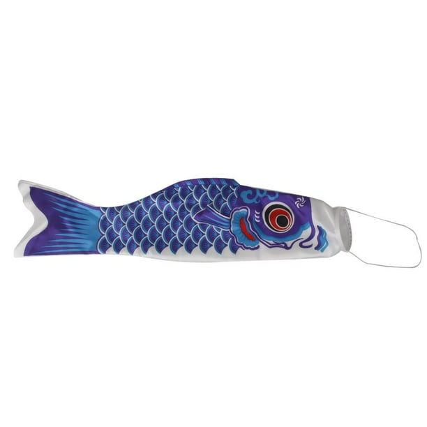 Cometa con bandera de manga de viento para carpa, de viento impermeable para vela, decoración japonesa para niños y barcos de jardí , rojo, 150cm azul