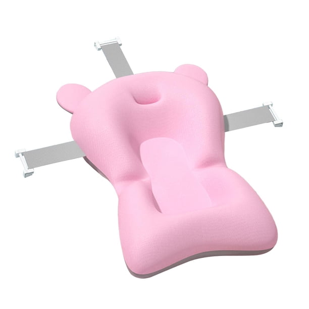 Alfombrilla De Soporte Para Asiento De Baño Para Bebé, Almohadilla Suave Para Bañera Infantil Para Niños Meses, Niñas L Rosa