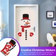 thumbnail image 2 of Snowman Refrigerator Magnetic Stickers Set Funny Window Stickers for Holiday Christmas Decoration, 2 of 8