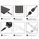 thumbnail image 5 of Kit de tira LED, tira LED multicolor de 5 m, 5050 LED RGB, se sincroniza al ritmo de la música, con control remoto RF de 40 teclas, 5 of 5