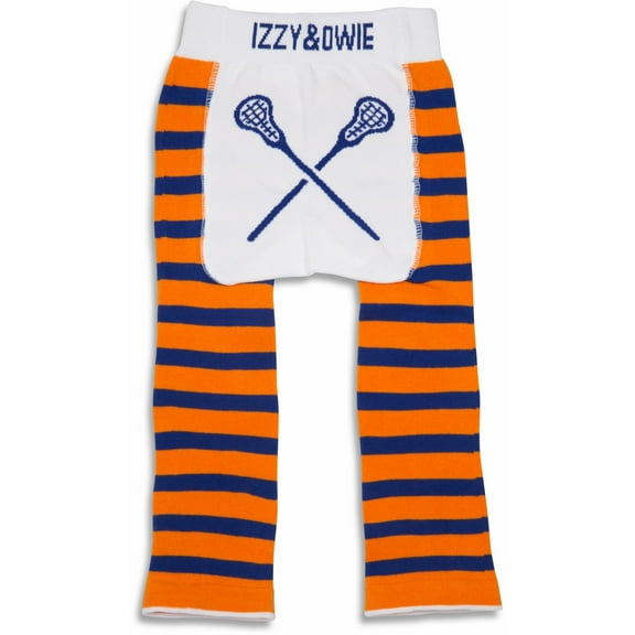 Pavilion Gift Company - Orange and Blue Lacrosse - 6-12 Months Baby Leggings