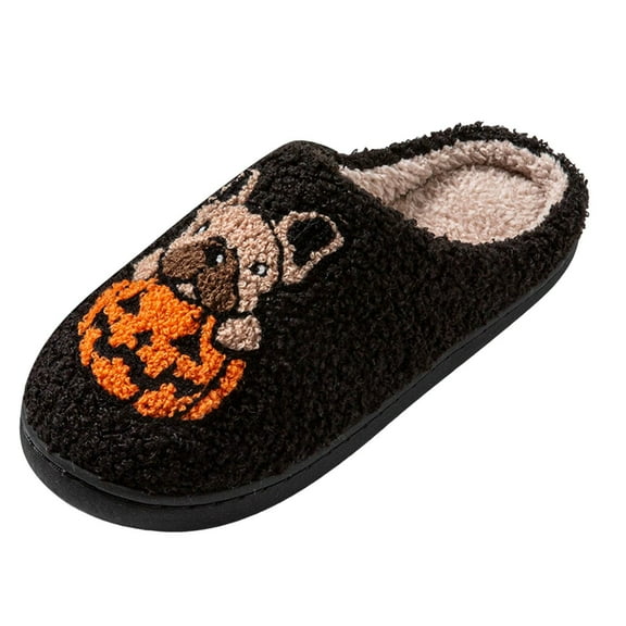 YLYL Women's Men's Slip on Cushioned Slipper Winter Warm Fluffy with Memory Foam Indoor & Outdoor Slippers