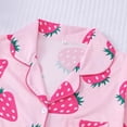 thumbnail image 6 of Women's Shorts Suits 2 Piece Summer Beach Hawaiian Printed Short Sleeve Button Down Sets Comfy Casual Vacation Loose Fit Loungewear, 6 of 7