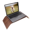 thumbnail image 3 of para Samdi Soporte de madera para monitor de computadora Soporte universal para iMac PC Notebook Nogal negro, 3 of 5