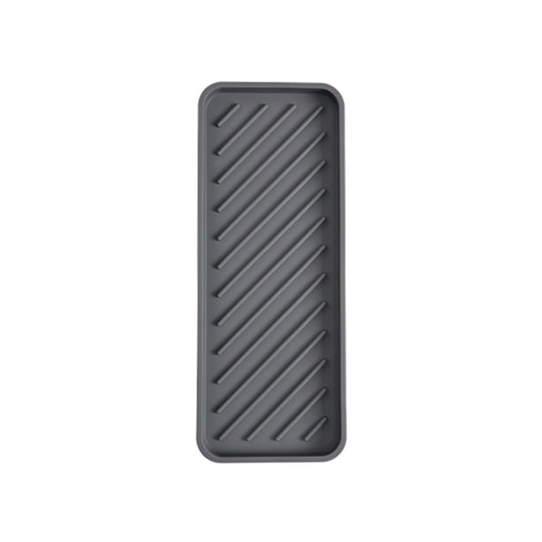 Naiovety Estera de drenaje de jabón, soporte de almacenamiento, cojín de secado para el hogar, vajilla de cocina gruesa profesional, Juegos de accesorios de baño Gris