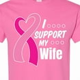 thumbnail image 4 of Inktastic Breast Cancer Awareness I Support My Wife with Pink Ribbon T-Shirt, 4 of 5