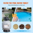 BENTISM Swimming Pool Sand Filter 22" Above Inground Sand Filter with 7