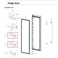 thumbnail image 2 of Samsung OEM Original Part: DA97-06177C Refrigerator Door Bin Guard Assembly, 2 of 3