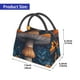 thumbnail image 2 of Easygdp Vintage Blue Leaf Mushroom Bolsa de Almuerzo Insulada Reutilizable, Bolsa de Mano y Bandolera para Oficina, Trabajo, Viajes, 2 of 6