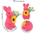 thumbnail image 7 of KCEHTA Easter Bunny Figurines Artificial Green Moss Flocked Bunny Small Rabbit Statue Home Decor, 7 of 7