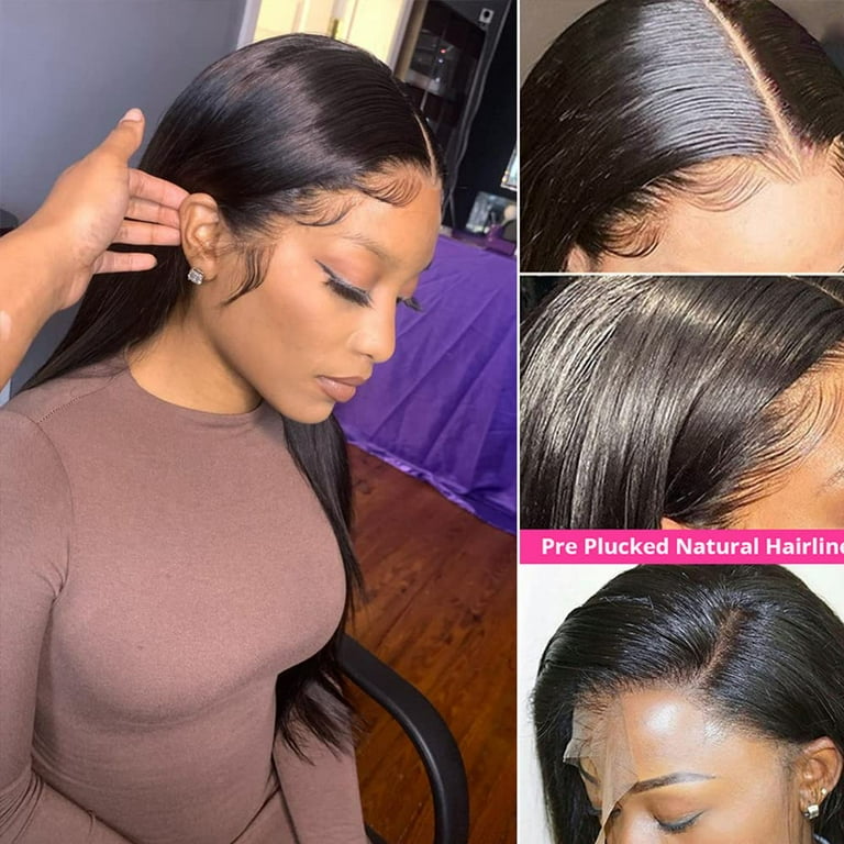 Lace frontal 13x6 pre plucked bleached knots hot sale
