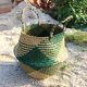 thumbnail image 1 of Cesta de paja para flores, maceta de bambú con forma de pájaro del paraíso, hoja de piano, ficus, tortuga, cesta de almacenamiento para decoración del hogar, 1 of 6