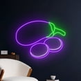 thumbnail image 2 of Handmadetneonsign Eggplant Neon Sign, Eggplant LED Sign, Eggplant Neon Light, Eggplant Led Light, 2 of 5