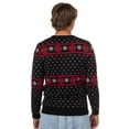 thumbnail image 5 of Marvel Deadpool Men's On The Naughty List Ugly Christmas Pullover Crewneck Sweater, 5 of 6