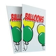 thumbnail image 4 of A-frame Sidewalk Balloons 24" x 36" Double Sided A-Frame Sidewalk Sign, Includes 2 Plastic Inserts | Foldable Portable White Signicade Sandwich Board Signs, 4 of 5