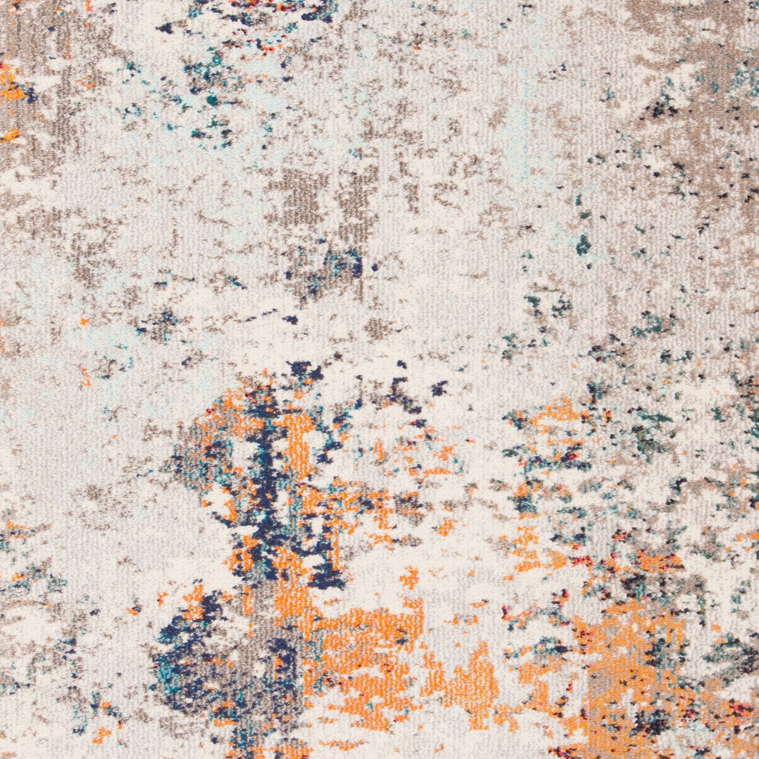 SAFAVIEH Madison Nita Vintage Floral Area Rug, Grey/Beige, 4' x 6'