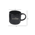 thumbnail image 2 of Marcelle 4 Piece Matt Black Stackable Mug Set with Strong Black Stand - 14 oz Ceramic Coffee Mugs, 2 of 4