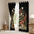 thumbnail image 3 of Homewish Country Botanical Fungus Black Out Curtains,Safari Snake Curtains Pack of 2 (42x63 Each),Rustic Mushroom Floral Bedroom Curtains For Girls,Ultra Soft Home Decor, 3 of 6
