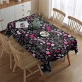 thumbnail image 2 of Black Breast Cancer Rectangle Tablecloth 60"x84",Waterproof Polyester Rectangle Table Cloth, Wipeable Spillproof Polyester Tablecloth for Dining, Camping, Indoor and Outdoor, 2 of 5