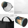 thumbnail image 2 of Balery Starry Sky Cloud Cute Rabbit Cesta de ropa redonda con asas, impermeable, independiente, para ropa, juguetes, dormitorio y familia-Medium, 2 of 6
