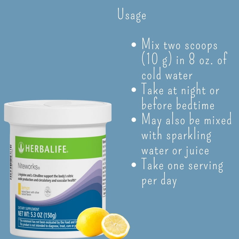 HERBA LIFE NRG Tea Select Passionfruit Hibiscus 30 Packets with Niteworks Lemon Flavor 5.3 oz