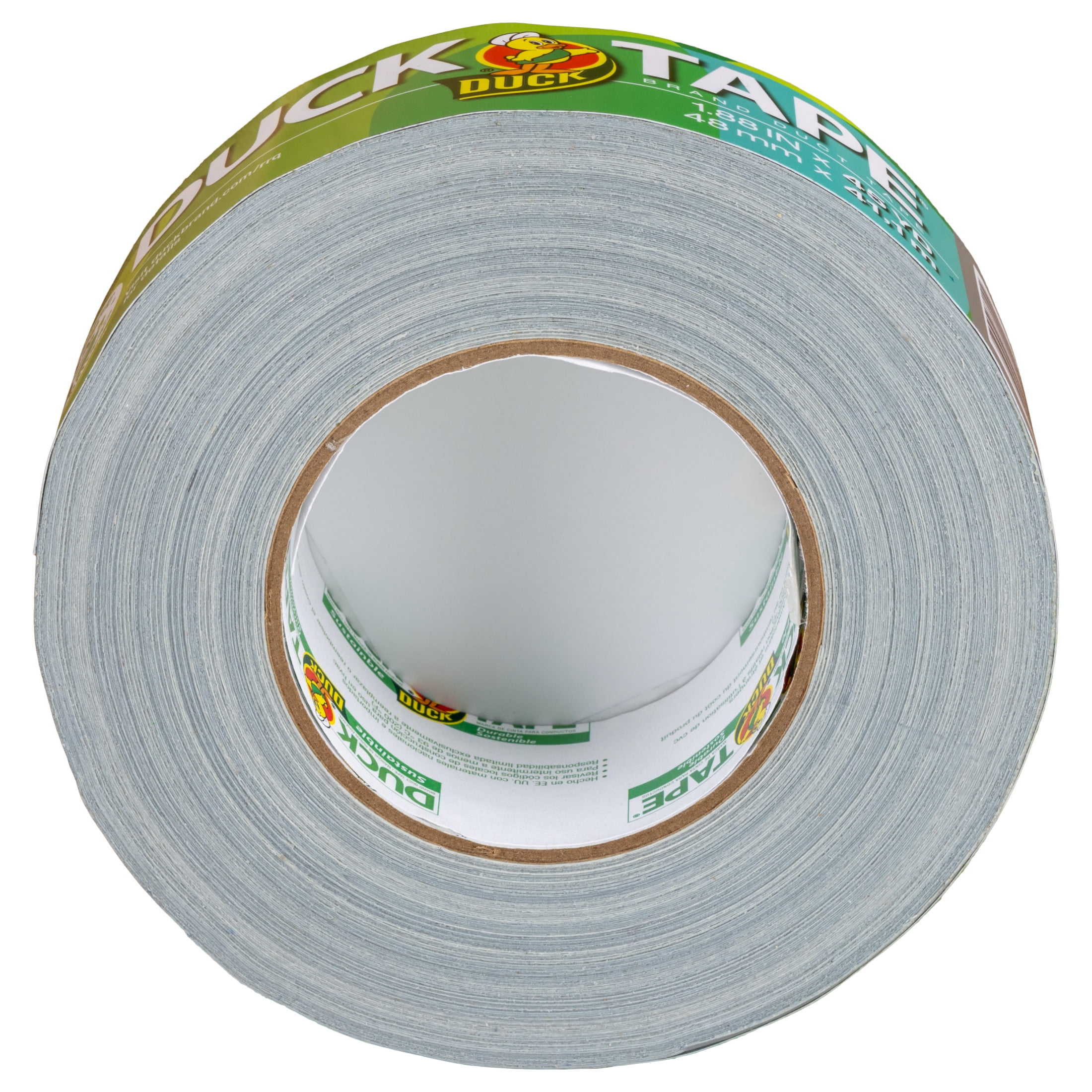 (8 pack) Duck Renewable Material Duck Tape - Silver, 1.88 in. x 45 yard