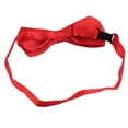 thumbnail image 5 of Men's Formal Solid Color Tuxedo Classic Red Bowtie Wedding Party Satin Bow Tie ,red,, 5 of 8