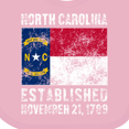 thumbnail image 4 of Inktastic Established November 21, 1789 North Carolina Flag Boys or Girls Baby Bib, 4 of 4