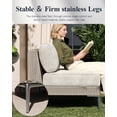 thumbnail image 6 of LayinSun 7-Piece Wicker Rattan Patio Furniture Set, Deep Seating Outdoor Modular Sectional Sofa Conversation Set with Thick Cushions for Lawn, Garden, 6 of 8