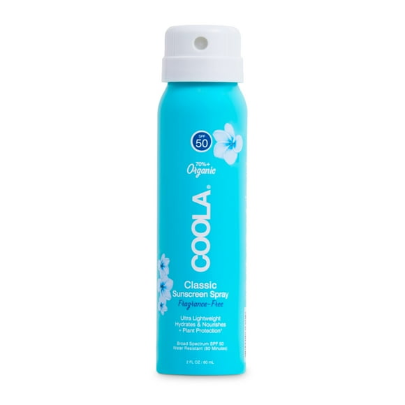 Protector solar en aerosol COOLA Organic SPF 50 60 ml de amplio espectro