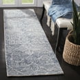 thumbnail image 2 of SAFAVIEH Abstract Brock Geometric Runner Rug, Blue/Ivory, 2'3" x 20', 2 of 5