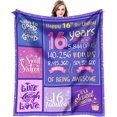 thumbnail image 1 of LHSHID Gifts for 9 Year Old Girl Blanket Flannel Soft and Comfortable Anti static Bed Sofa Blanket 50x60in, 1 of 5