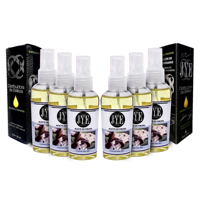 6 Botellas de Aceite de Víbora Puro JYE Natural 60ml