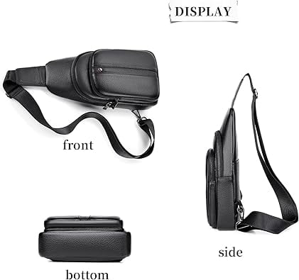 FSD.WG Men's Multi-Functional Sling Bag Water-resistant Crossbody Bag for Commute Travel L
