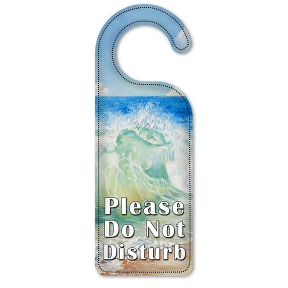 Do Not Disturb Door Knob Hanger Sign - Beach Painting