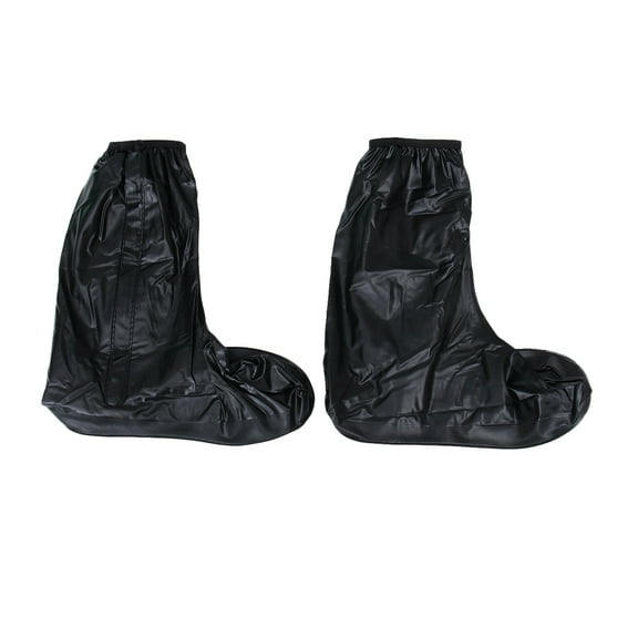 unbranded 803 Reusable Rain Shoe Covers for Men Booties Overshoes Male Black