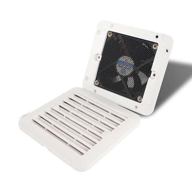 Ventilador de ventilación para caravana, ventilación de aire a prueba de polvo, ventilador silencioso, accesorios exteriores para caravana, Accesorios para vehículos recreativos Fuerte viento blanco Scienceny VI019251-02B