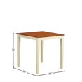 thumbnail image 3 of FurniFact White Solid Wood 5 Piece Counter Height Dining Room Table Set for 4, 3 of 8