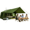 6 Person Tent + Canopy -Green