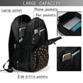 thumbnail image 4 of Balery Cow Skulls Mochila con carga USB para hombre y mujer - Mochila impermeable y antirrobo para laptop con puerto USB para viajes, trabajo, 4 of 7