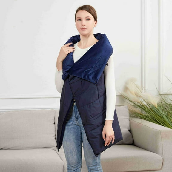 Taicans Electric Heated Throw Blanket - 3 Smart Temperature Settings (35-55°C),7 Heating Zones for Fast Warmth,Wearable & Washable Heated Shawl - Perfect for Outdoor/Camping/Indoor Use