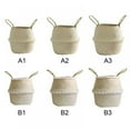 thumbnail image 5 of Popvcly Plant Basket/ Picnic Basket, Hot Sell Home Garden Foldable Seagrass Laundry Wickerwork Basket Hanging Flower Pots, 5 of 9